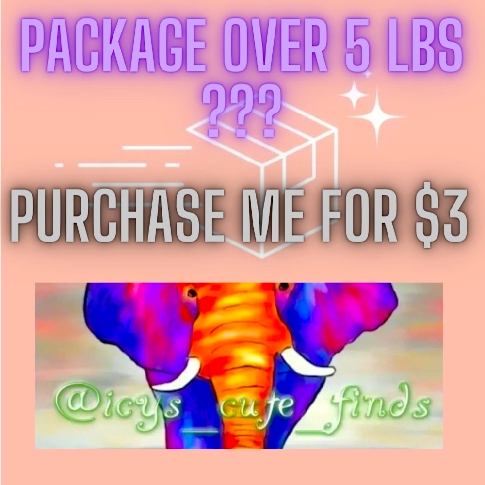 Additional Shipping Label for over 5 lbs